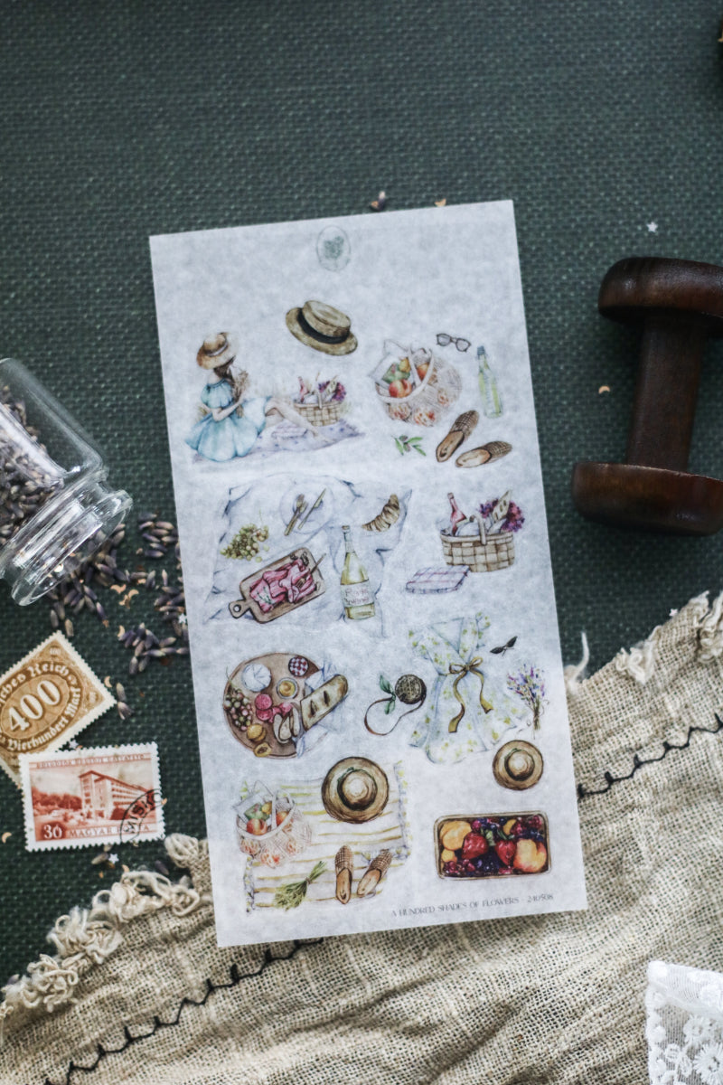 A Hundred Shades Of Flowers - Picnic Scene