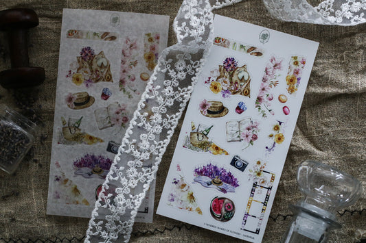 A Hundred Shades Of Flowers - Journal Kit Deco Sheet (Rose Gold Foil)