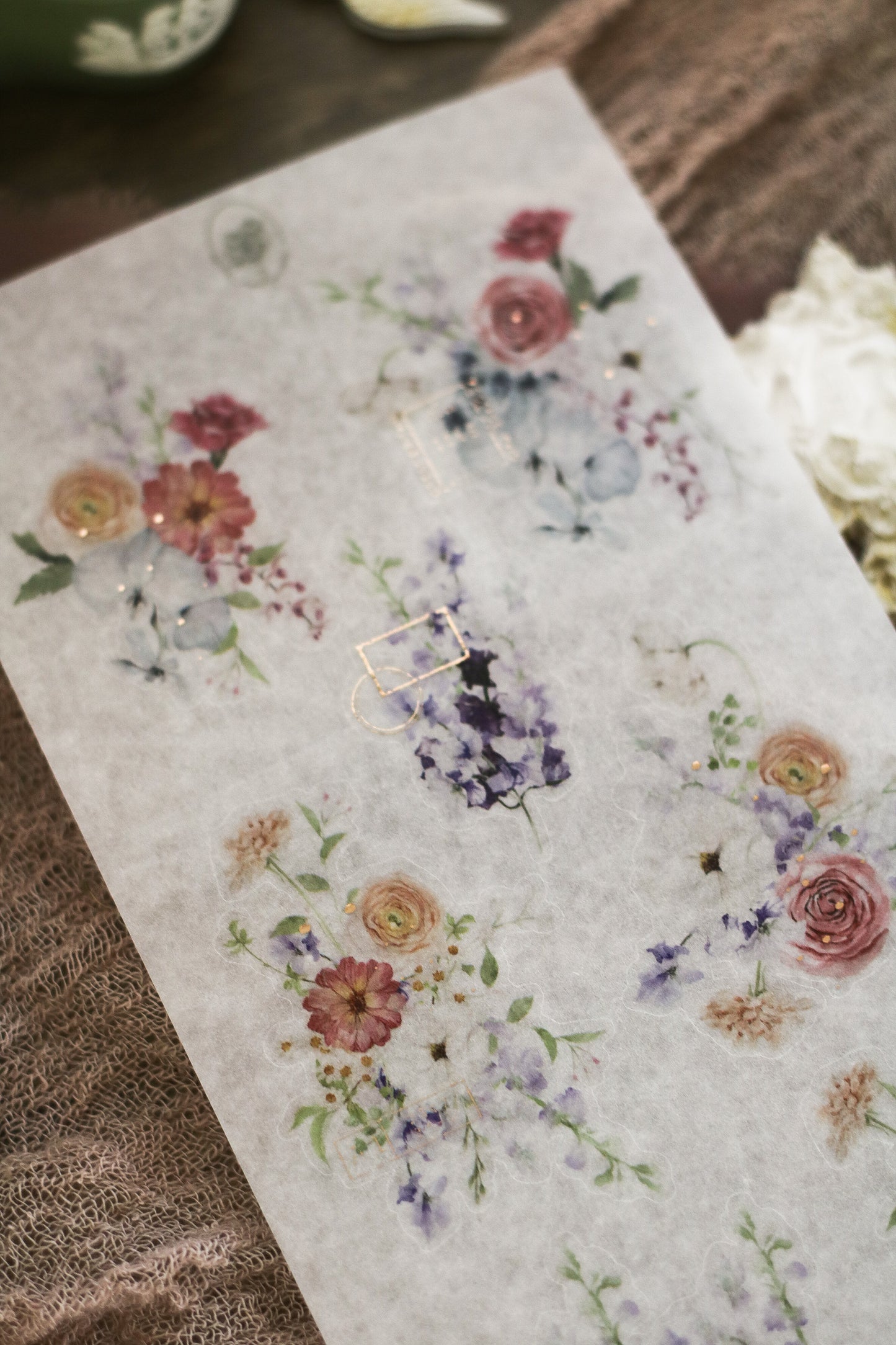 calm blossom - large floral arrangements (rose gold foil)