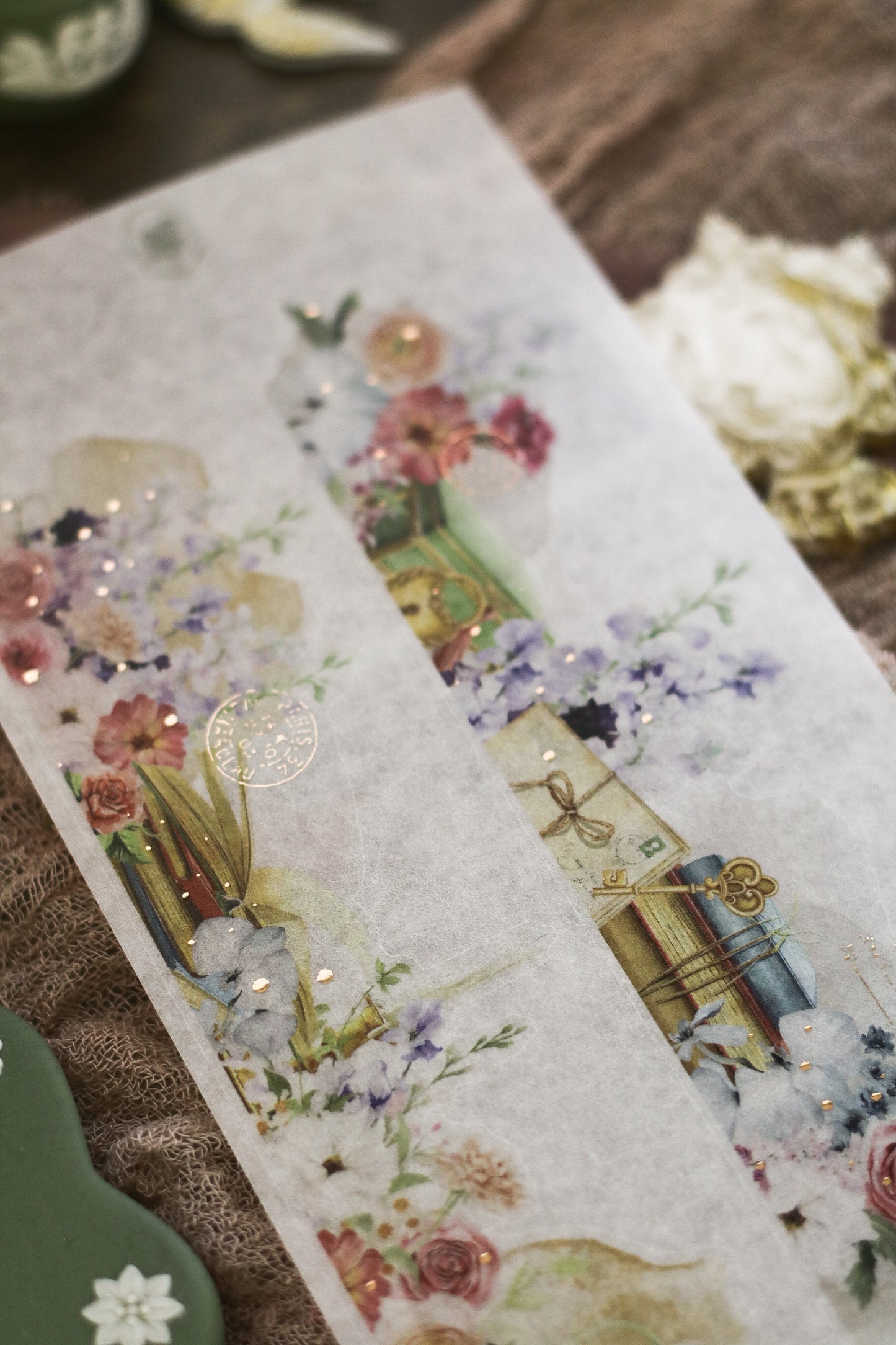 calm blossom - sidebar sheet (rose gold foil)