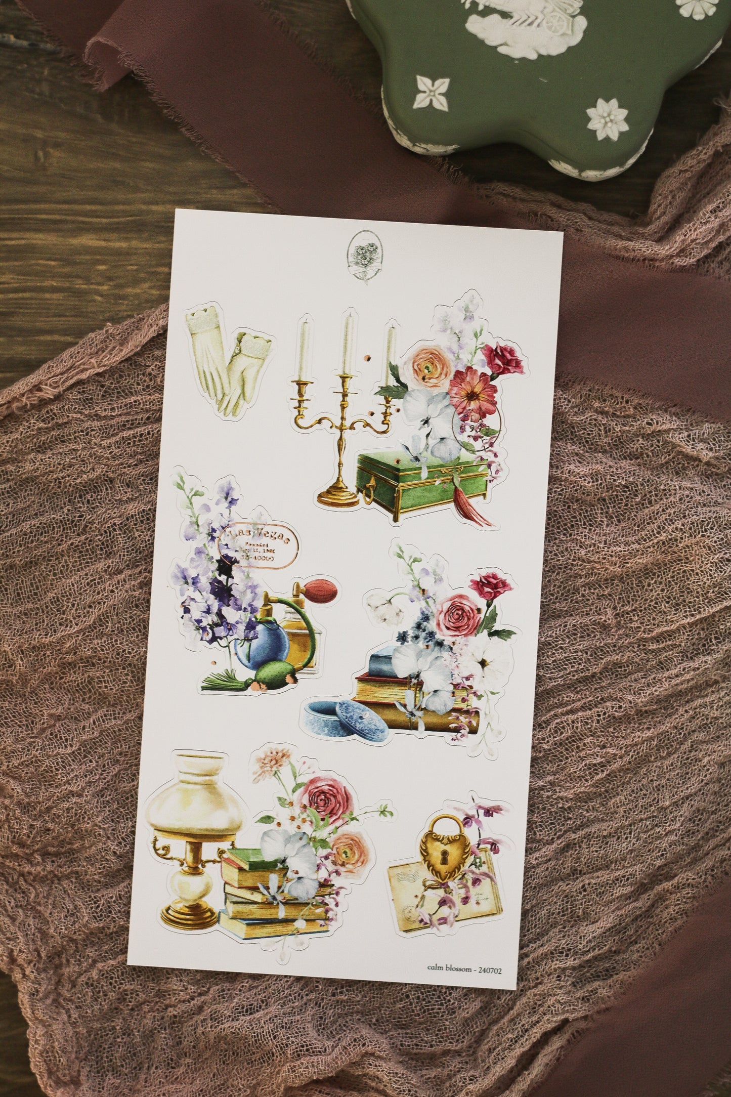 calm blossom - arrangements (rose gold foil)