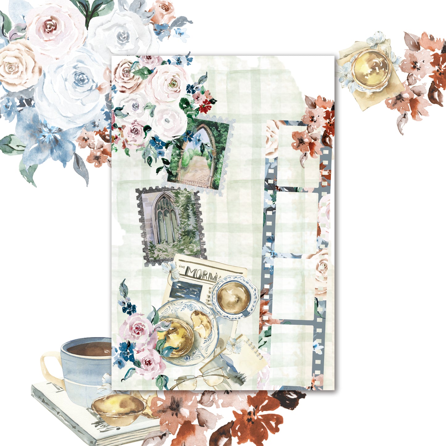 2025 August Stationery Kit Extra - Hobo Weeks Kit