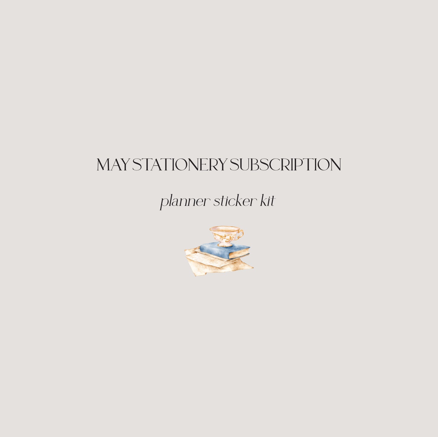 May Stationery Kit Extra - Planner Sticker Kit