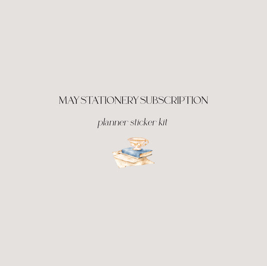May Stationery Kit Extra - Planner Sticker Kit