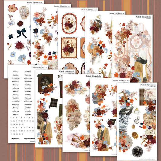 Monthly Stationery Deluxe Kit - Both (Hobo Cousin and Hobo Weeks)