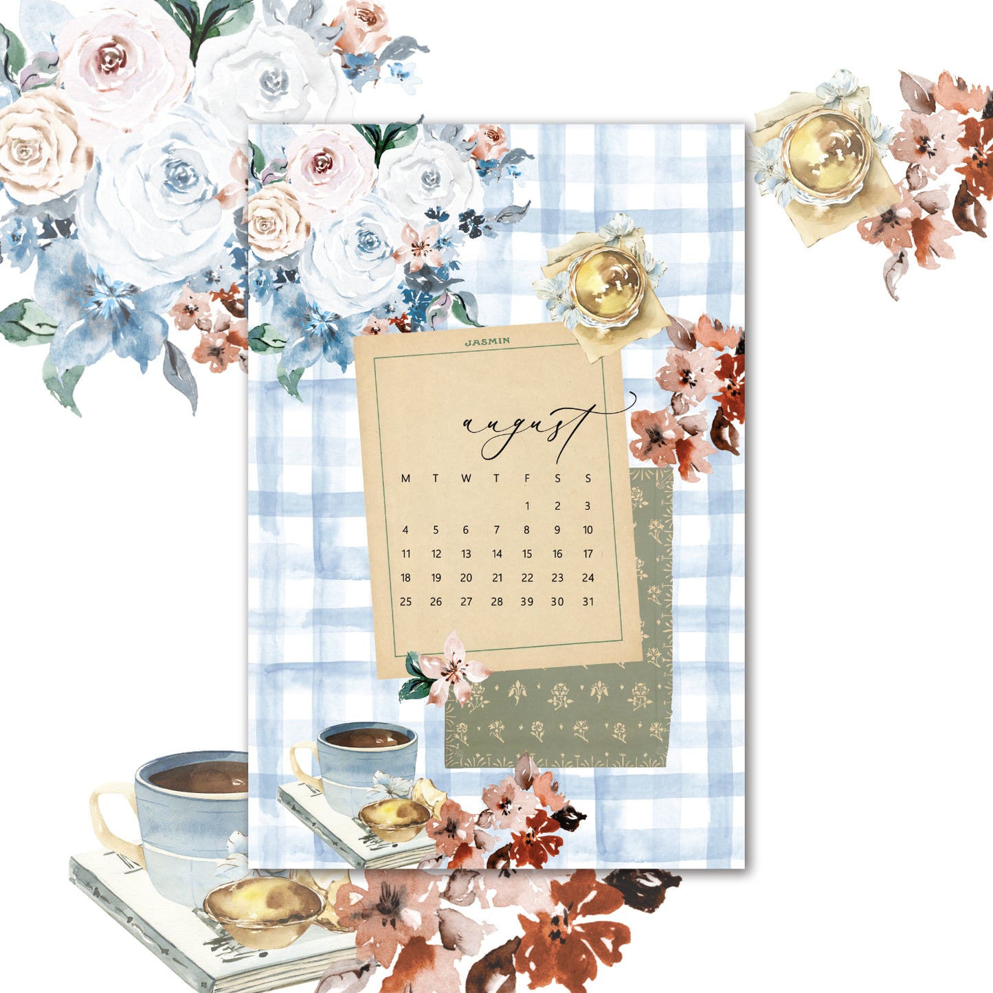 2025 August Stationery Kit Extra - Hobo Weeks Kit