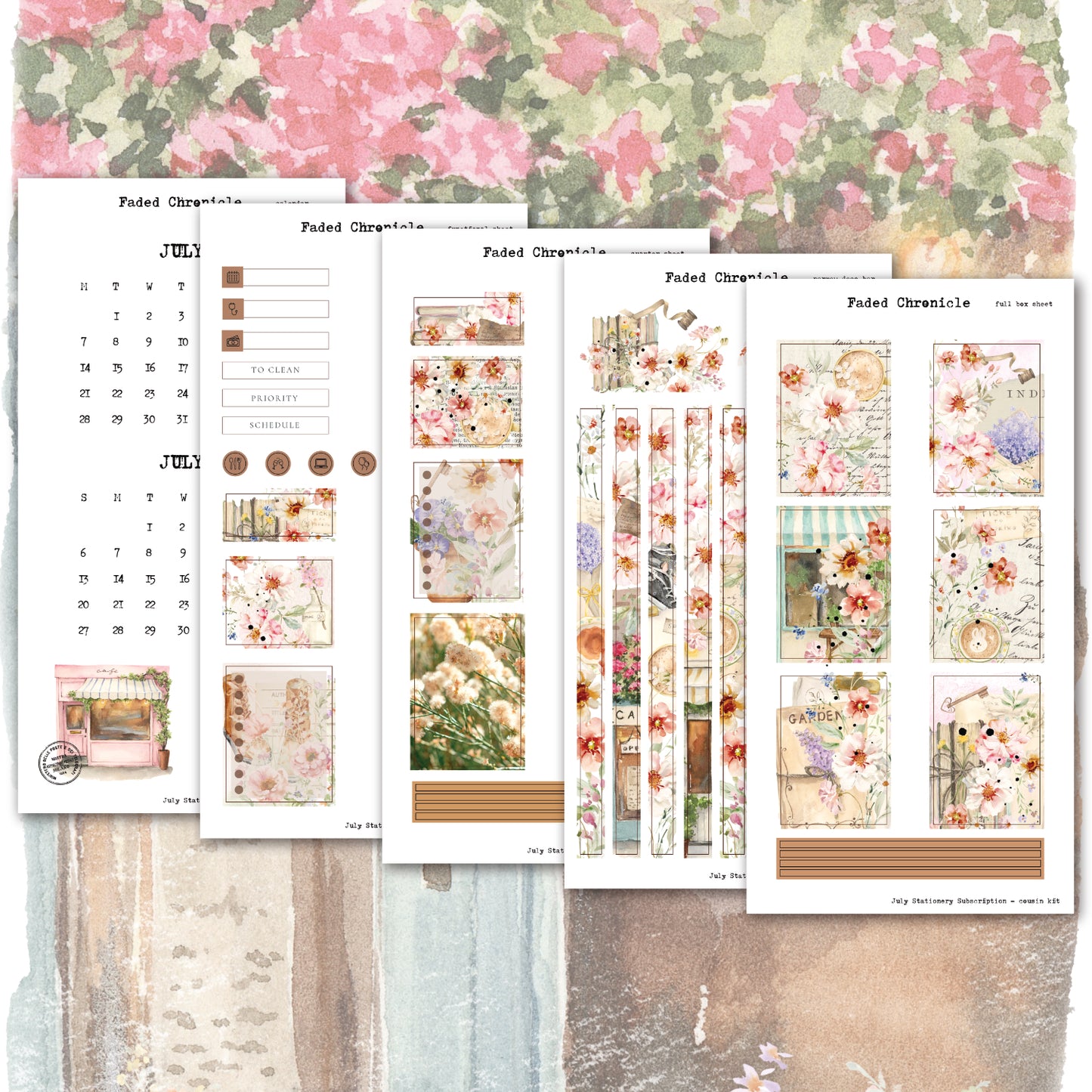 2025 July Stationery Kit Extra - Deluxe Kit