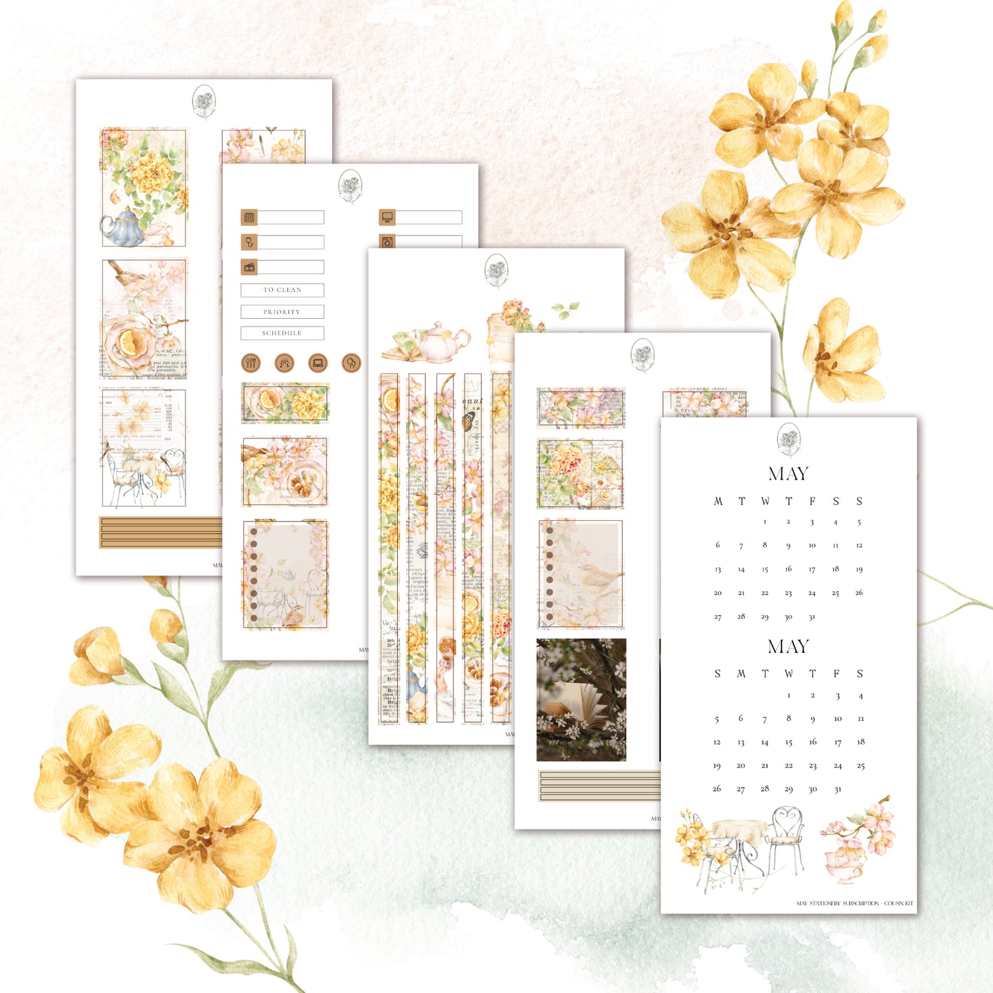 May Stationery Kit Extra - Planner Sticker Kit