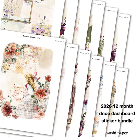 2026 Deco Dashboard Sticker Bundle - B6