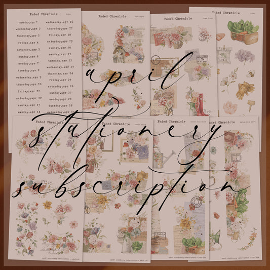 April Stationery Kit Extra - Delux Kit