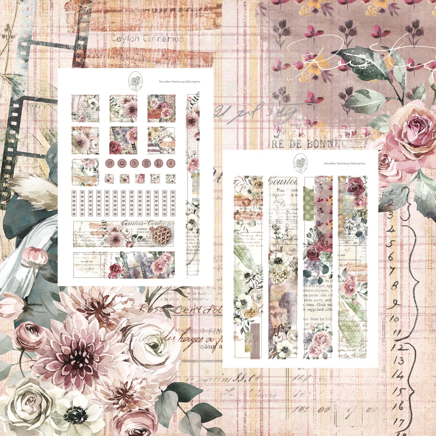 December Stationery Kit Extra - Planner Sticker Kit