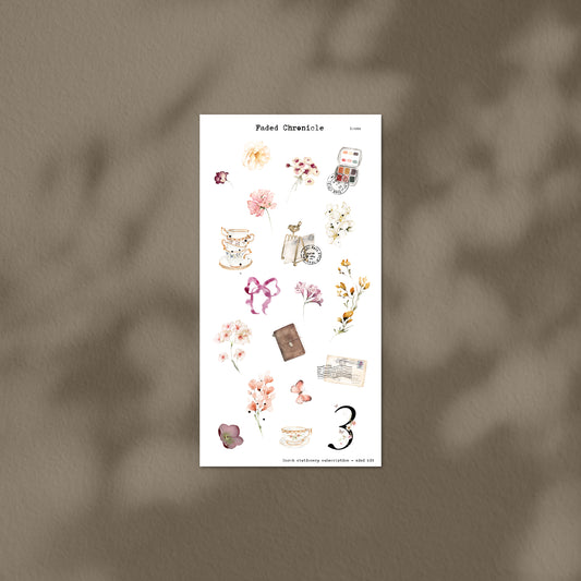 March Stationery Kit Extra - Icons (Gold Foil)