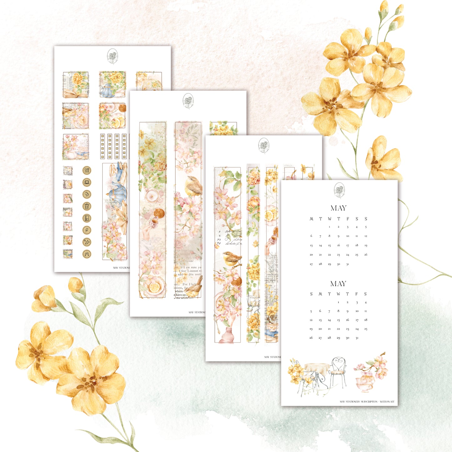 May Stationery Kit Extra - Planner Sticker Kit