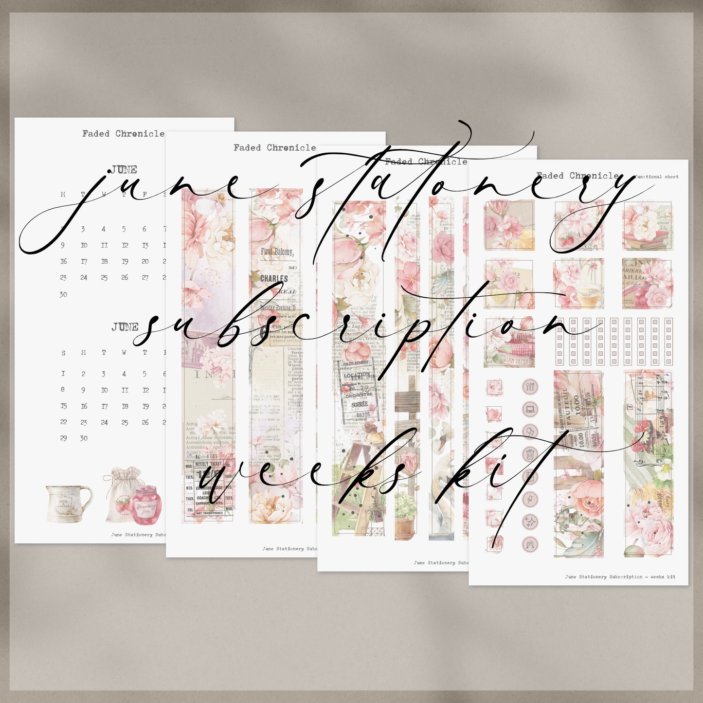 2025 June Stationery Kit Extra - Planner Sticker Kit