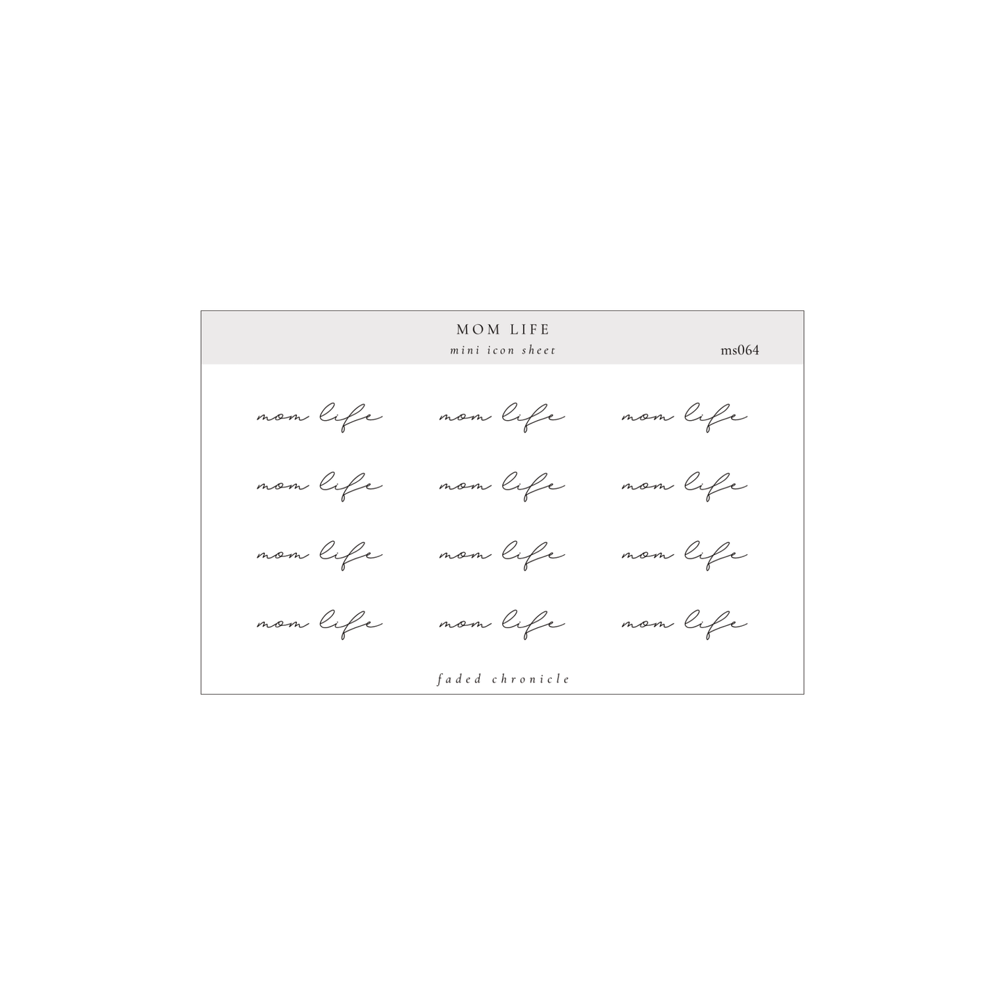 minimal scripts - mom life