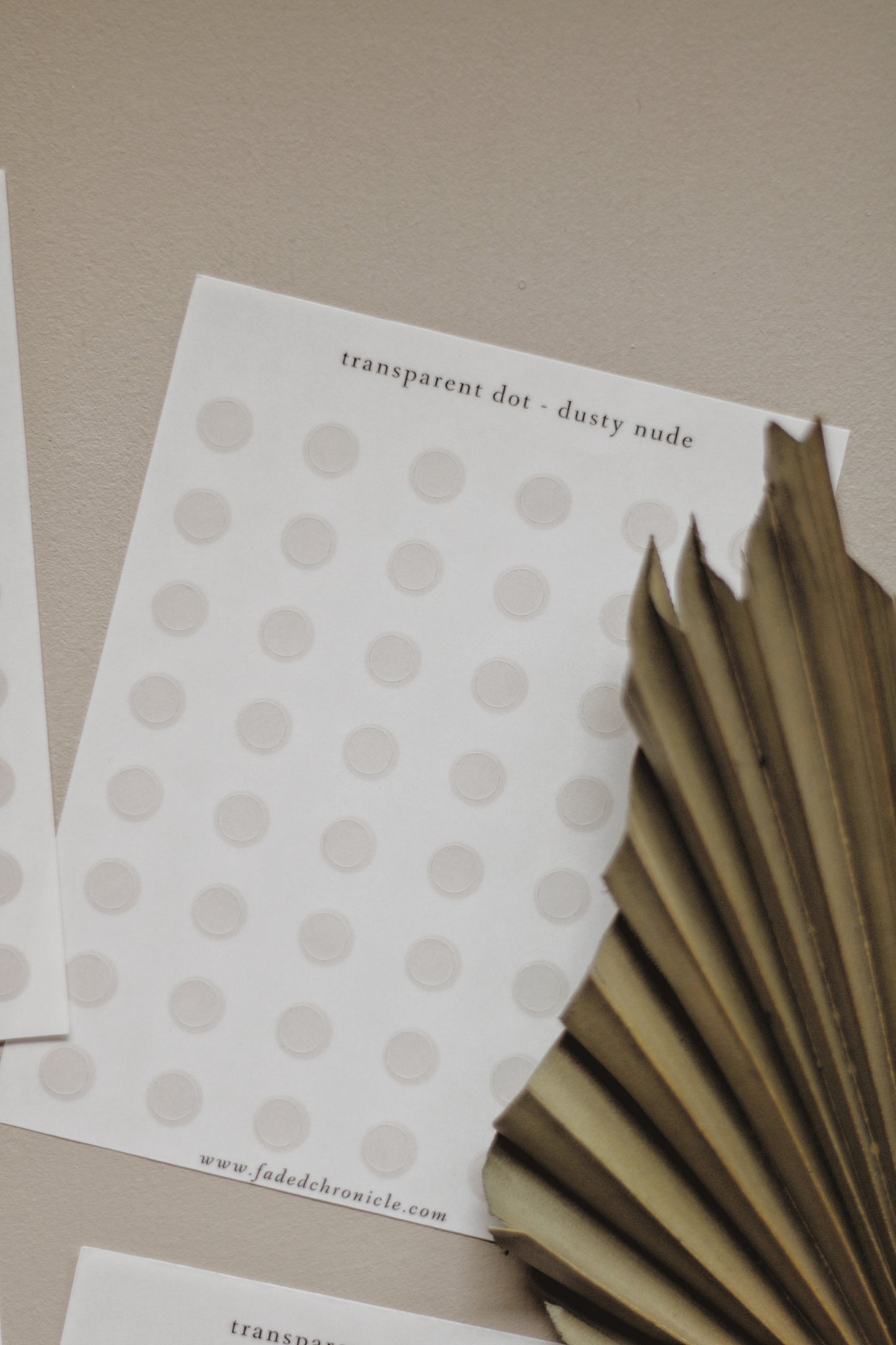 Transparent dot - dessert rose