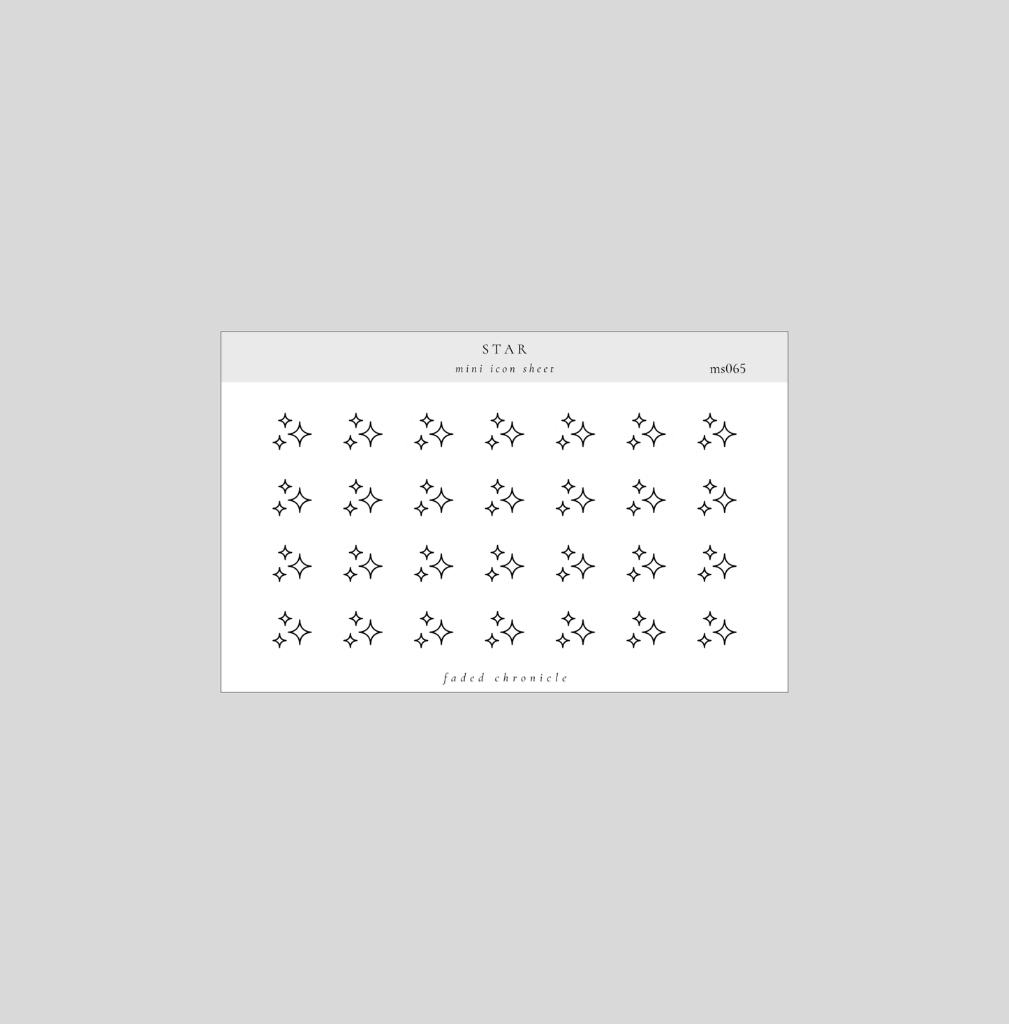 minimal icon - star