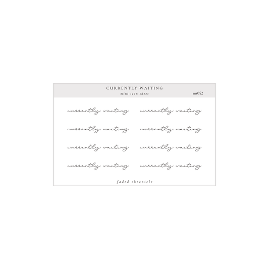 minimal scripts - currently waiting