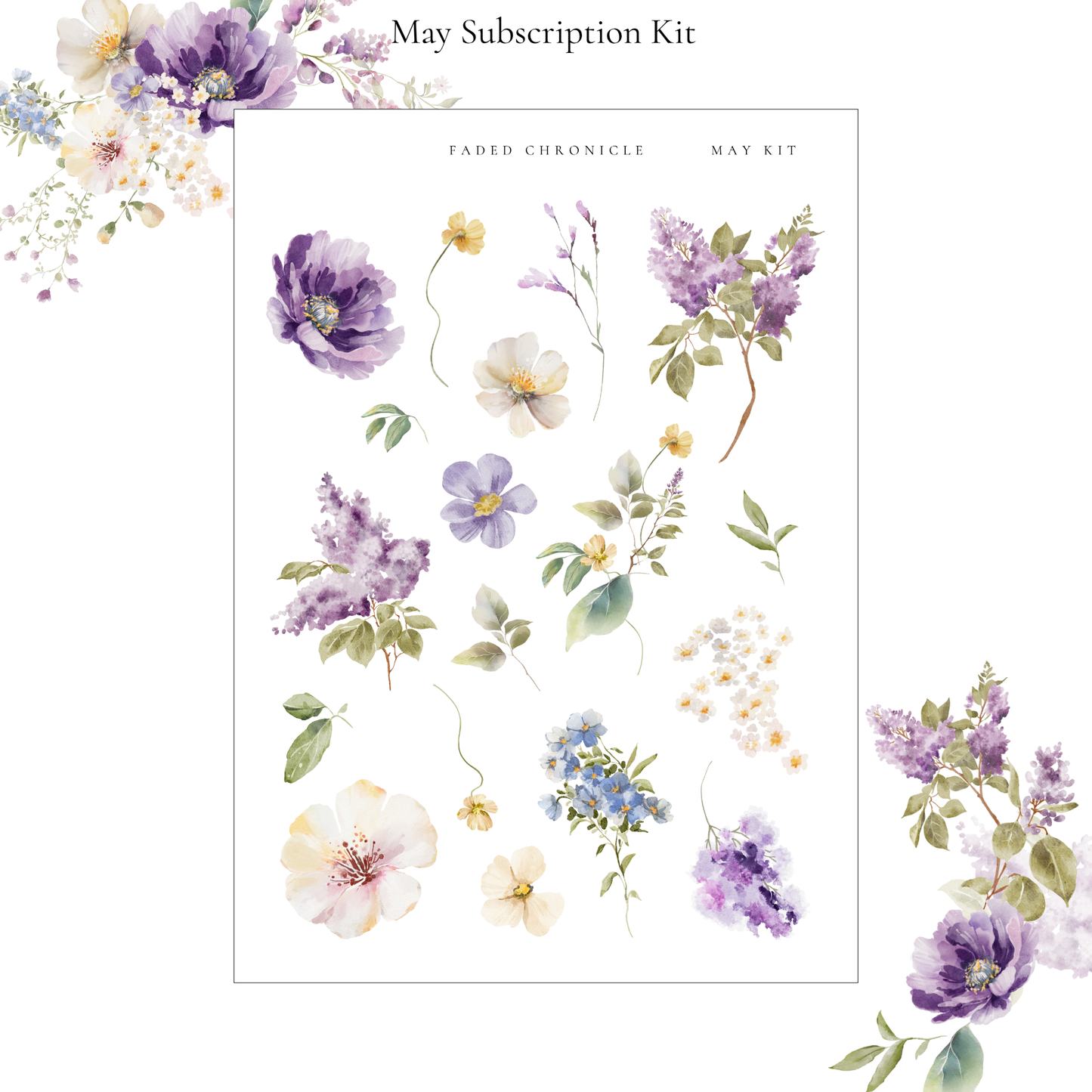 May Stationery Kit Extra - Small Icons