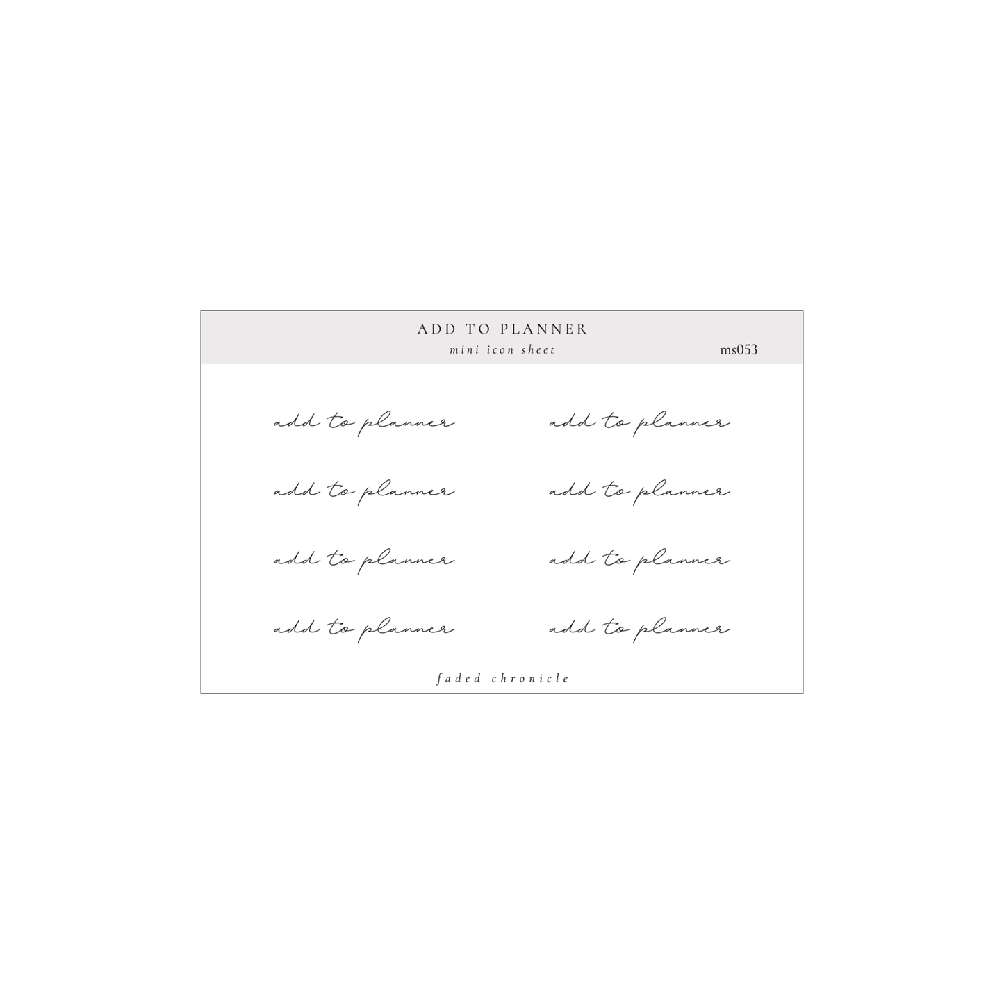 minimal scripts - add to planner