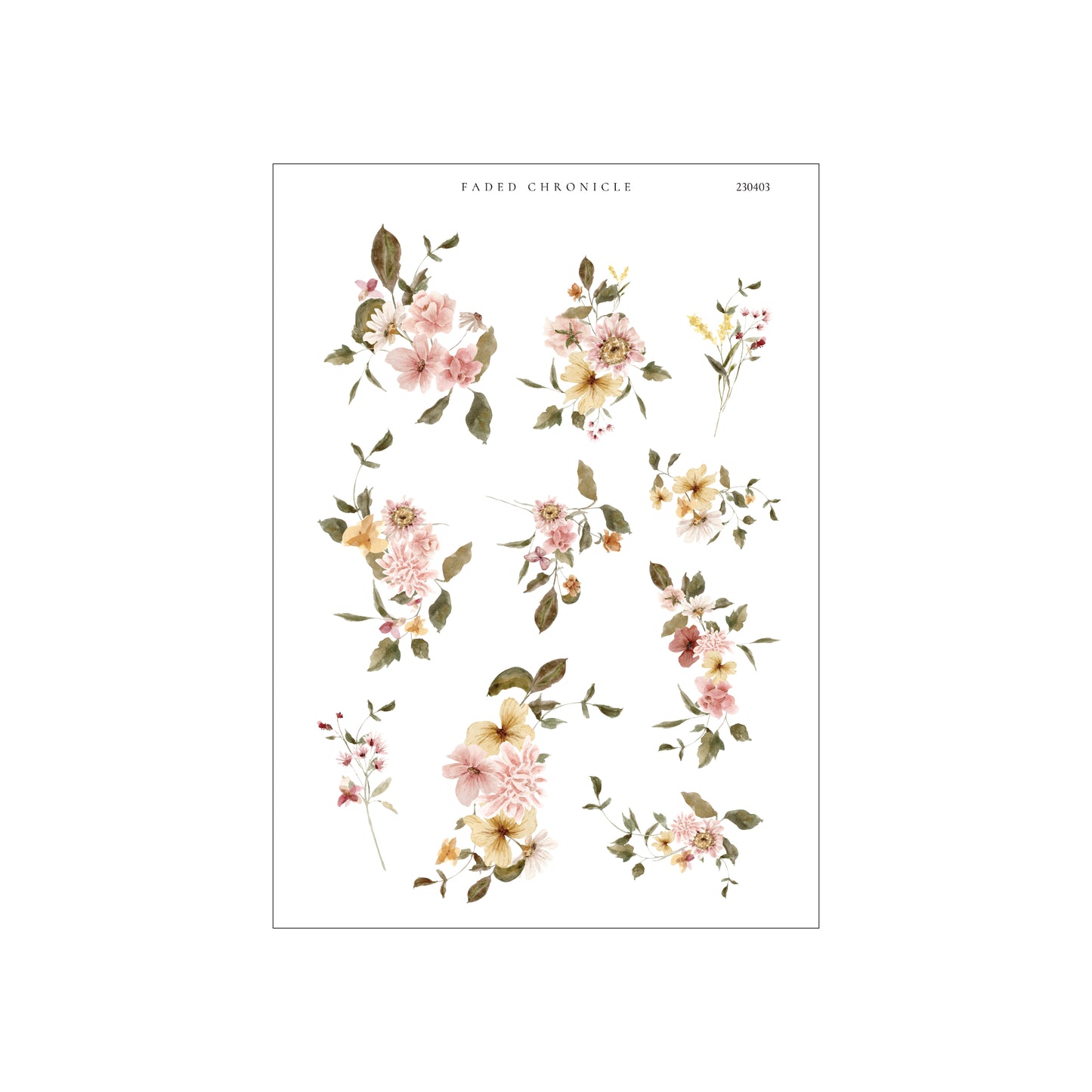 A Cup Of Dreamy Spring - Large Flower Collage Icons