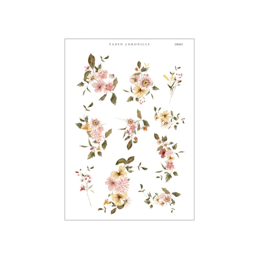 A Cup Of Dreamy Spring - Large Flower Collage Icons