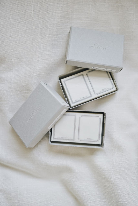 OEDA letterpress sticker BOX Bronze / Black (72 pieces)