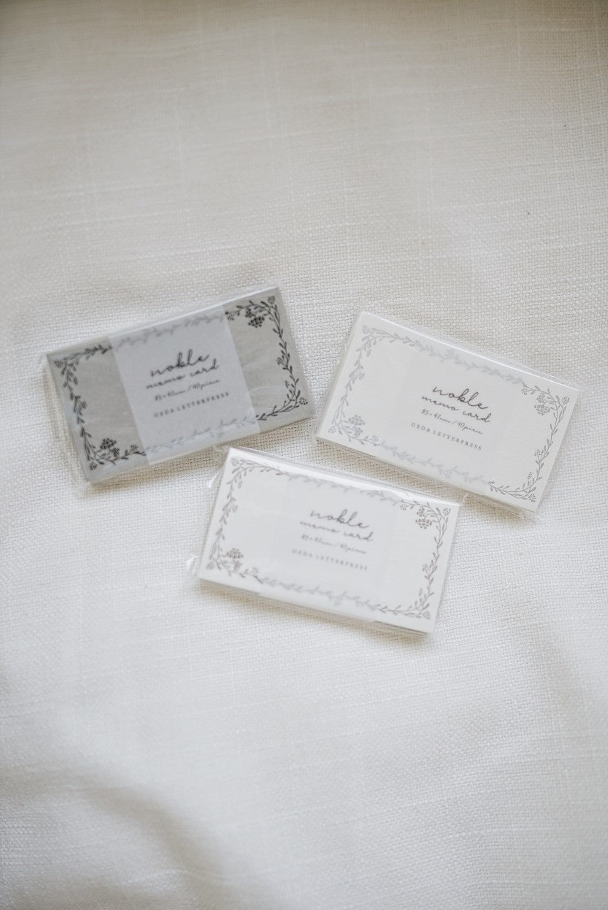 OEDA letterpress noble memo cards