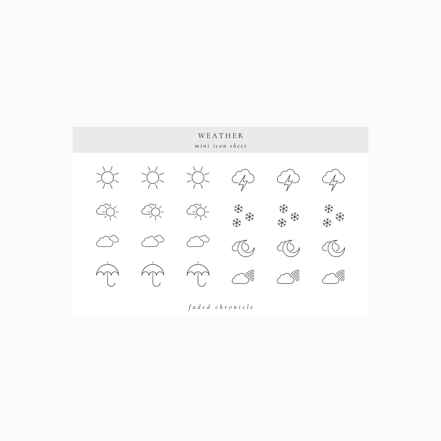 minimal icon - weather