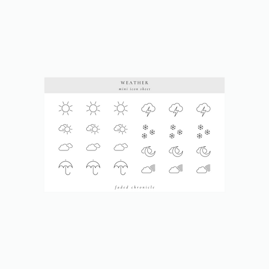 minimal icon - weather