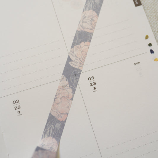 Tiny joy - elegant flowers washi tape 15mm