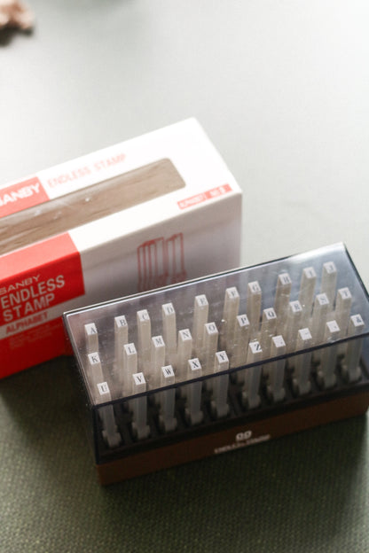 Sanby Endless Alphabet Stamp Set (4 sizes)