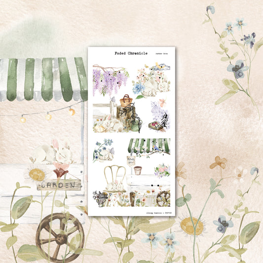 Sleepy Bunnies - Corner Sheet (Gold Foil)