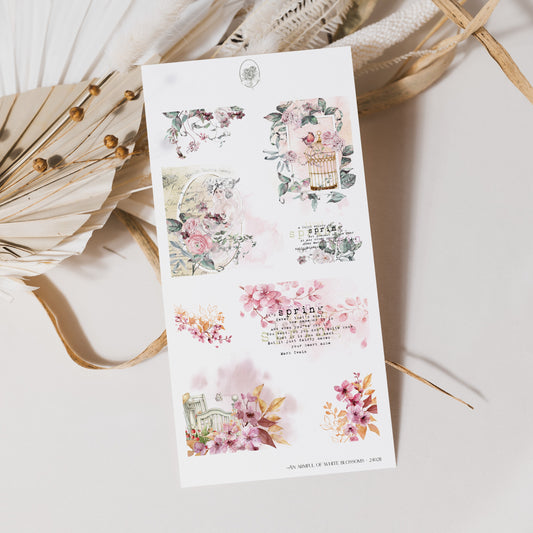 An Armful Of White Blossoms - Corner Sheet