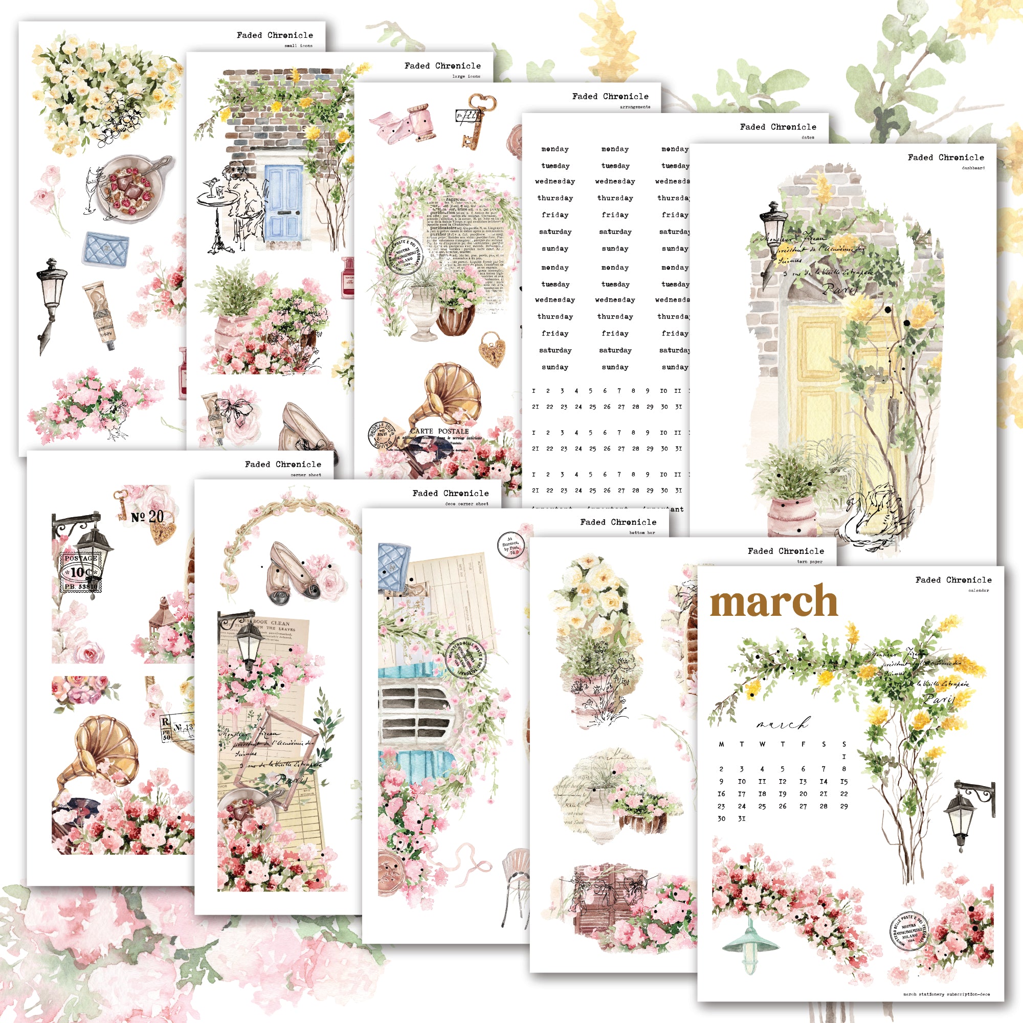 2026 March Stationery Kit Extra - Hobo Cousin Kit