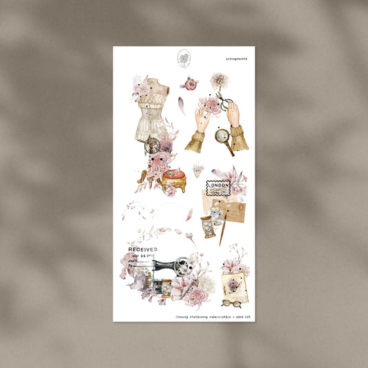 January Stationery Kit Extra - Arrangements (Gold Foil)