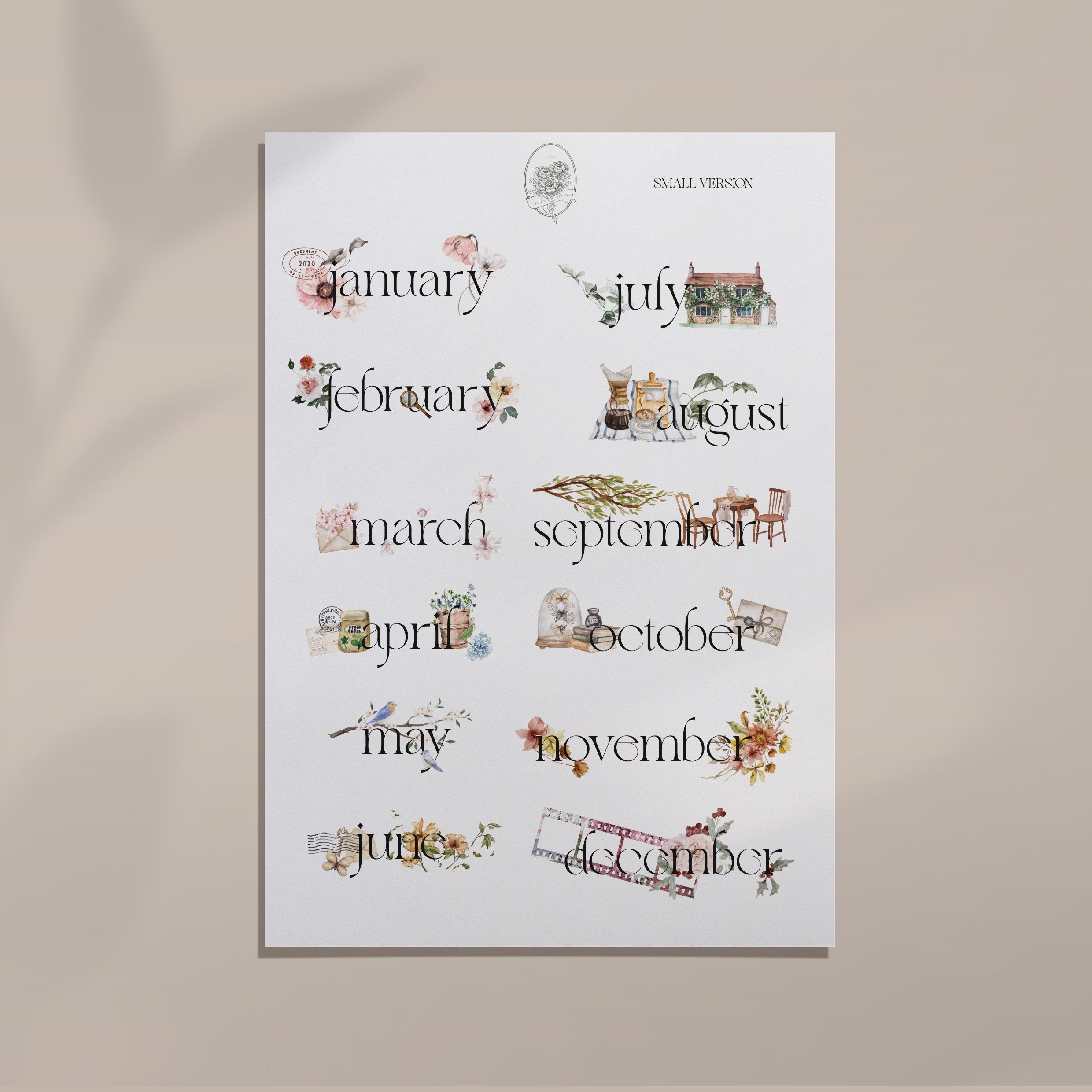 Decorative Monthlies
