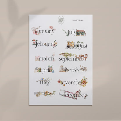 Decorative Monthlies