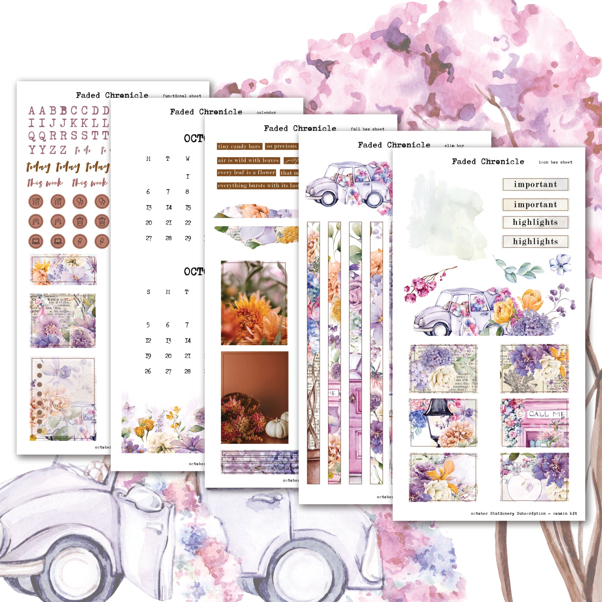 2025 October Stationery Kit Extra - Hobo Cousin Kit