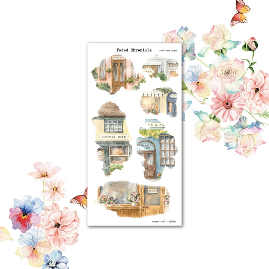 Summer Cafe - Torn Paper