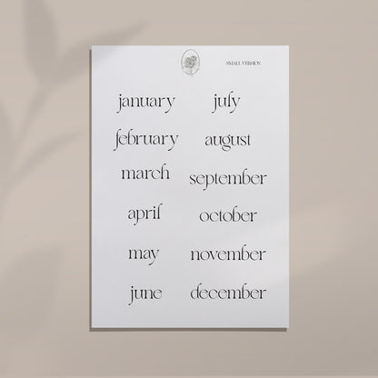 Simple Monthlies