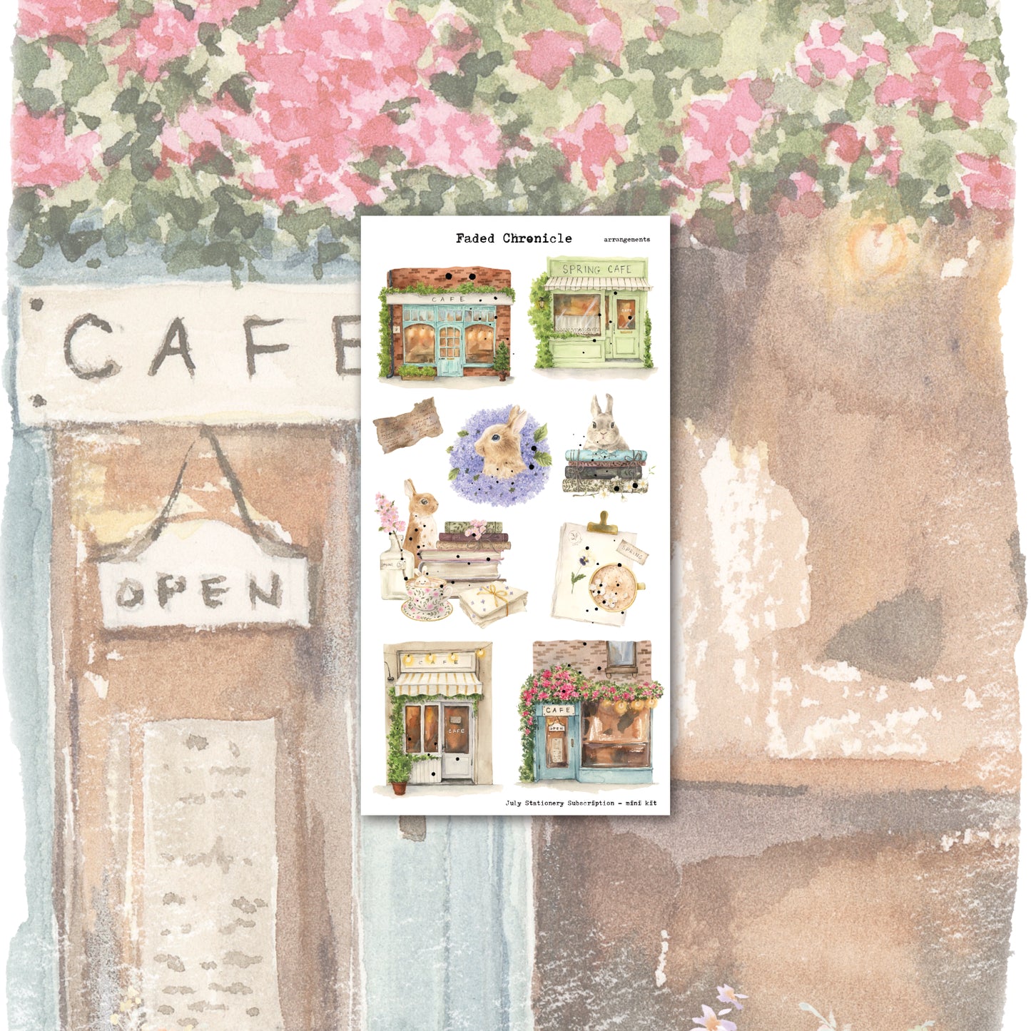 July Stationery Kit Extra - Arrangements (Gold Foil)