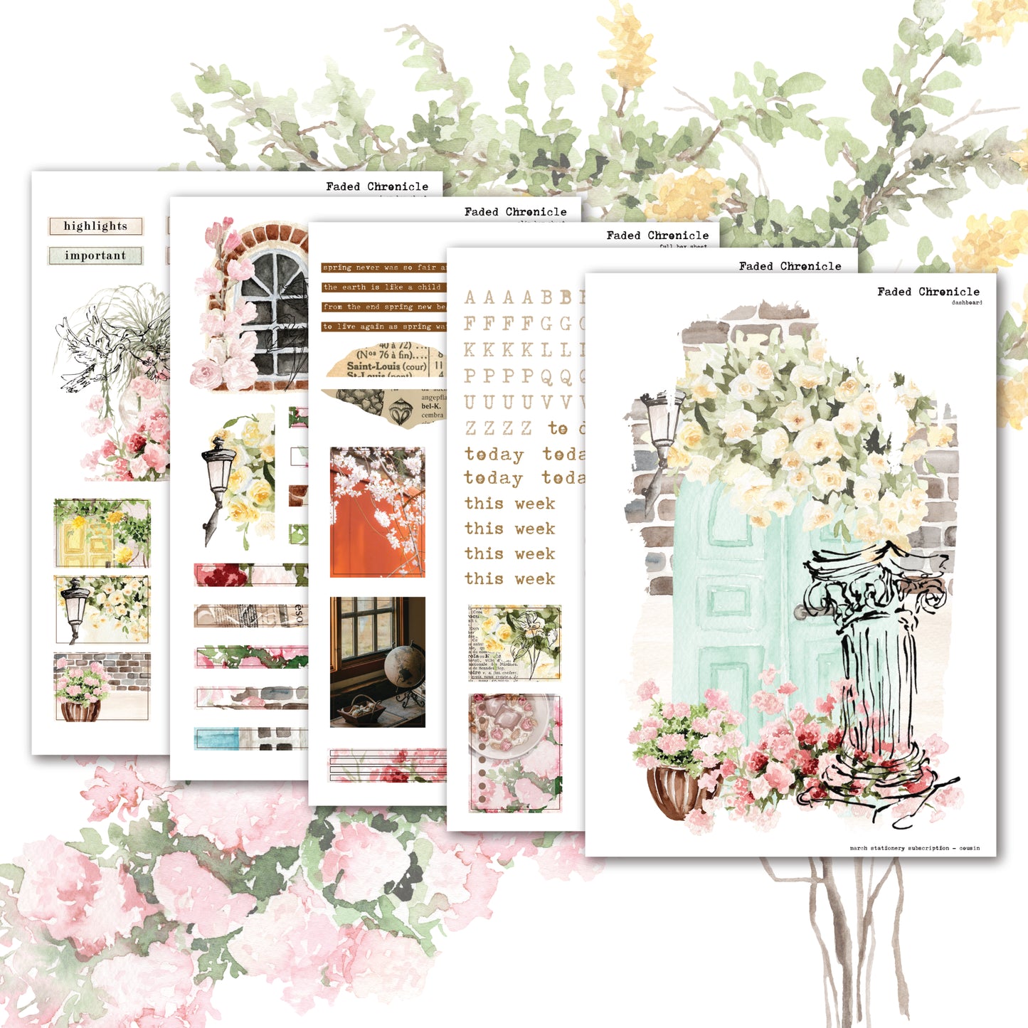 2026 March Stationery Kit Extra - Planner Stickers