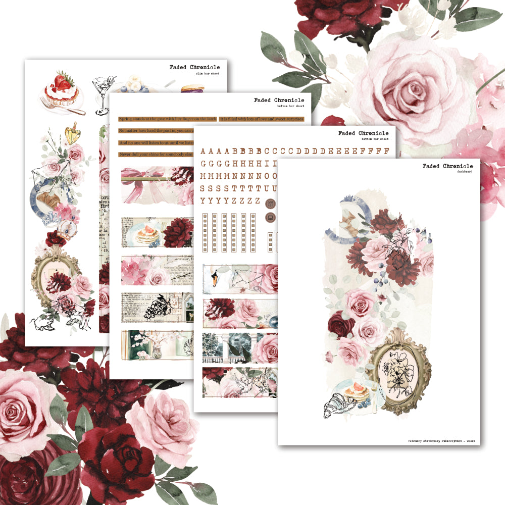 2026 February Stationery Kit Extra - Hobo weeks Kit
