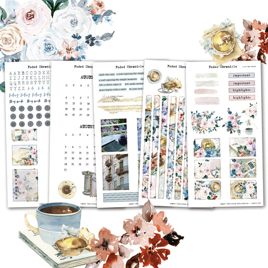 2025 August Stationery Kit Extra - Planner Sticker Kit