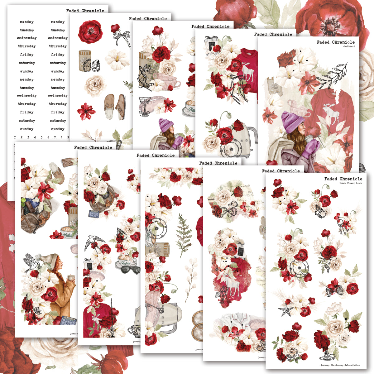 2026 January Stationery Kit Extra - Hobo Cousin Kit