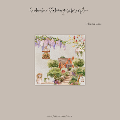 September Stationery Kit Extra - Full Kit (Mini kit + Planner Sticker Kit)