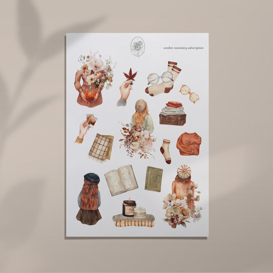 October Stationery Kit Extra - Autumn Elements