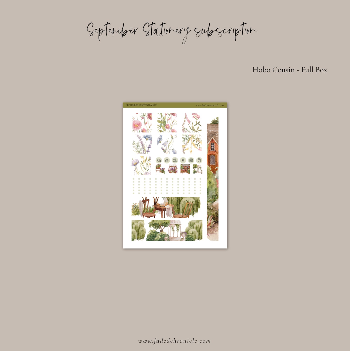 September Stationery Kit Extra - Individual Planner Sticker