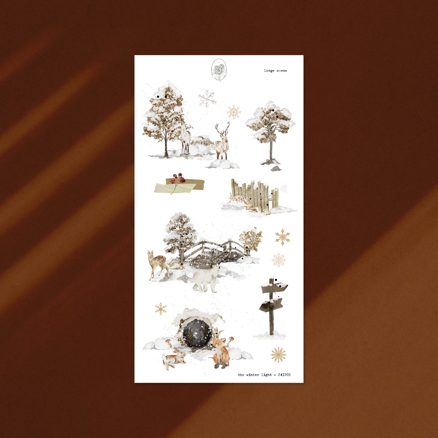 The Winter Light - Large Icons (Gold Foil)